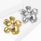 Brovia - Smooth Flower Detail Alloy Brooch Pin