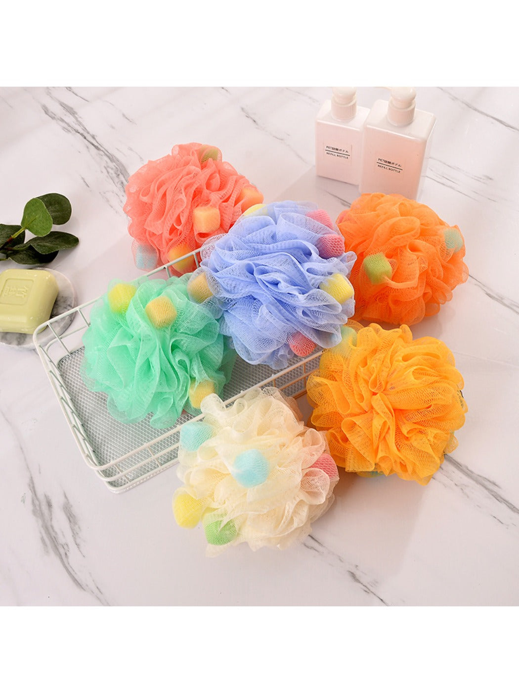 Papo - Bath Pouf Foaming Mesh Candy Color Soft