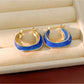 Earedge - Vintage Style Irregular Round Hoop Earrings