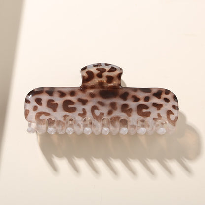 Beau - Retro Gloss Finish Rectangular Claw Hair Clip