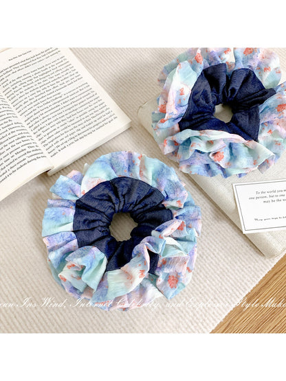 Gifty - Ink Floral Lace Hair Ties
