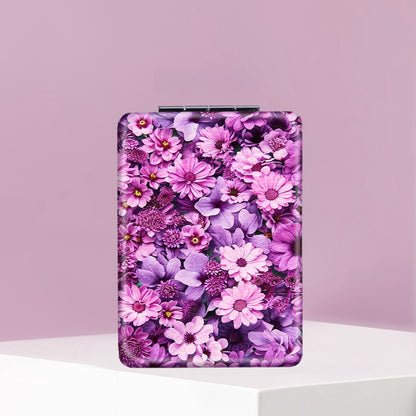 Mirroray - Pocket Size Floral Design Compact Makeup Mirror