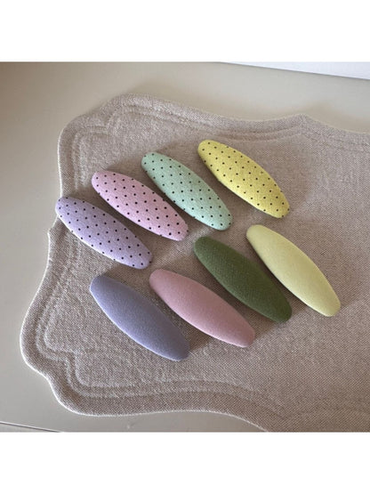 Beau - Oval Polka Dot Hair Clip
