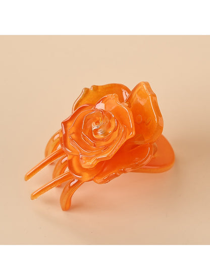 Beau - Rose Shape Plastic Hair Clip
