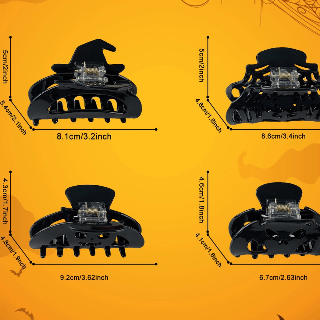 Beau - Halloween Black Cutout Claw Clip
