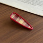 Beau - Plaid Acetate Alloy Side Bangs Hair Clip