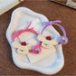 Gifty - Cute Dog Motif Elastic Beaded Hair Tie