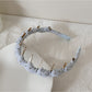 Gifty - Plaid Geometric Wavy Polyester Headband