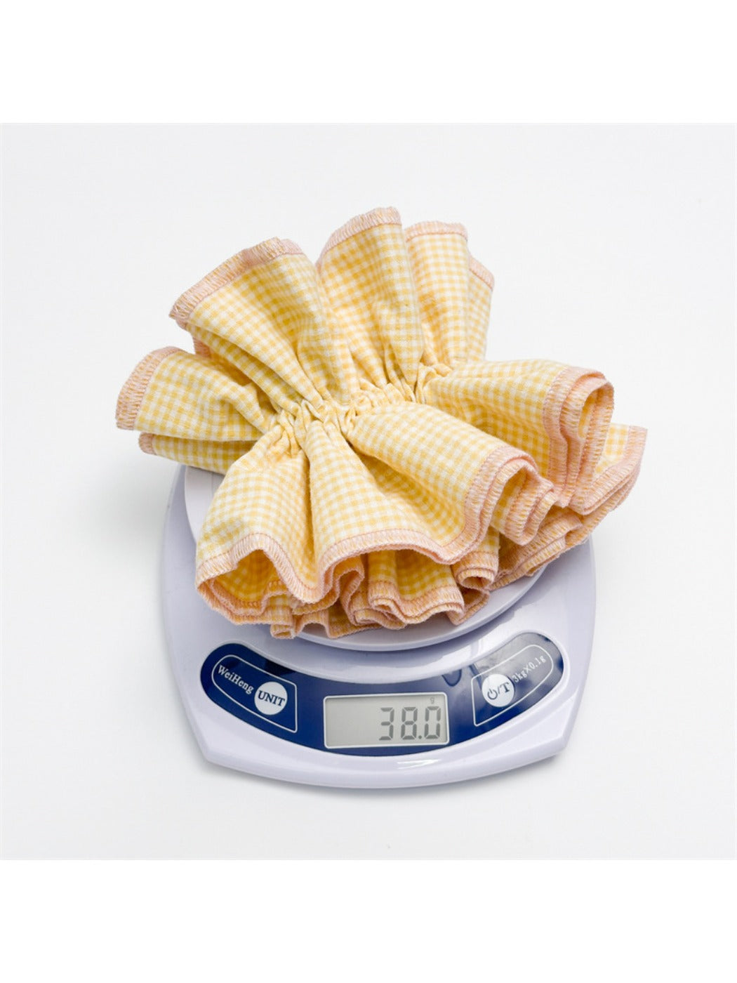 Gifty - Adorable Multicolor Plaid Fabric Scrunchie