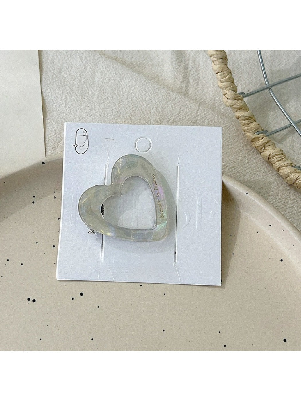 Beau - Valentine's Day Heart Shaped Hair Clip