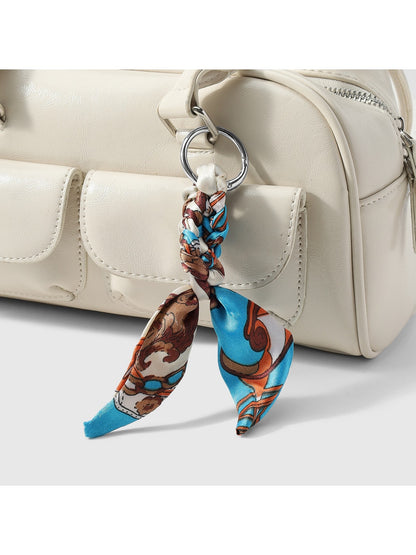 Keypus - Y2K Twisted Scarf Detail Alloy Keychain Bag Charm