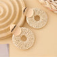 Earedge elegant round drop earrings in a gift box with soft padding