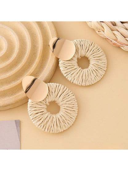 Earedge elegant round drop earrings in a gift box with soft padding