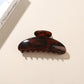 Beau - Glossy Leopard Print Rectangular Claw Clip