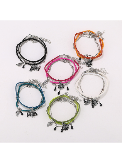 Lovra - Beaded Ethnic Style Pendant Bracelet