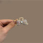 Beau - Sparkly Bow Plastic Side Hair Claw Clip
