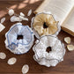 Gifty - Polka Dot Lace Trim Round Scrunchie