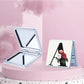 Mirroray - English Letter Floral Folding Makeup Mirror