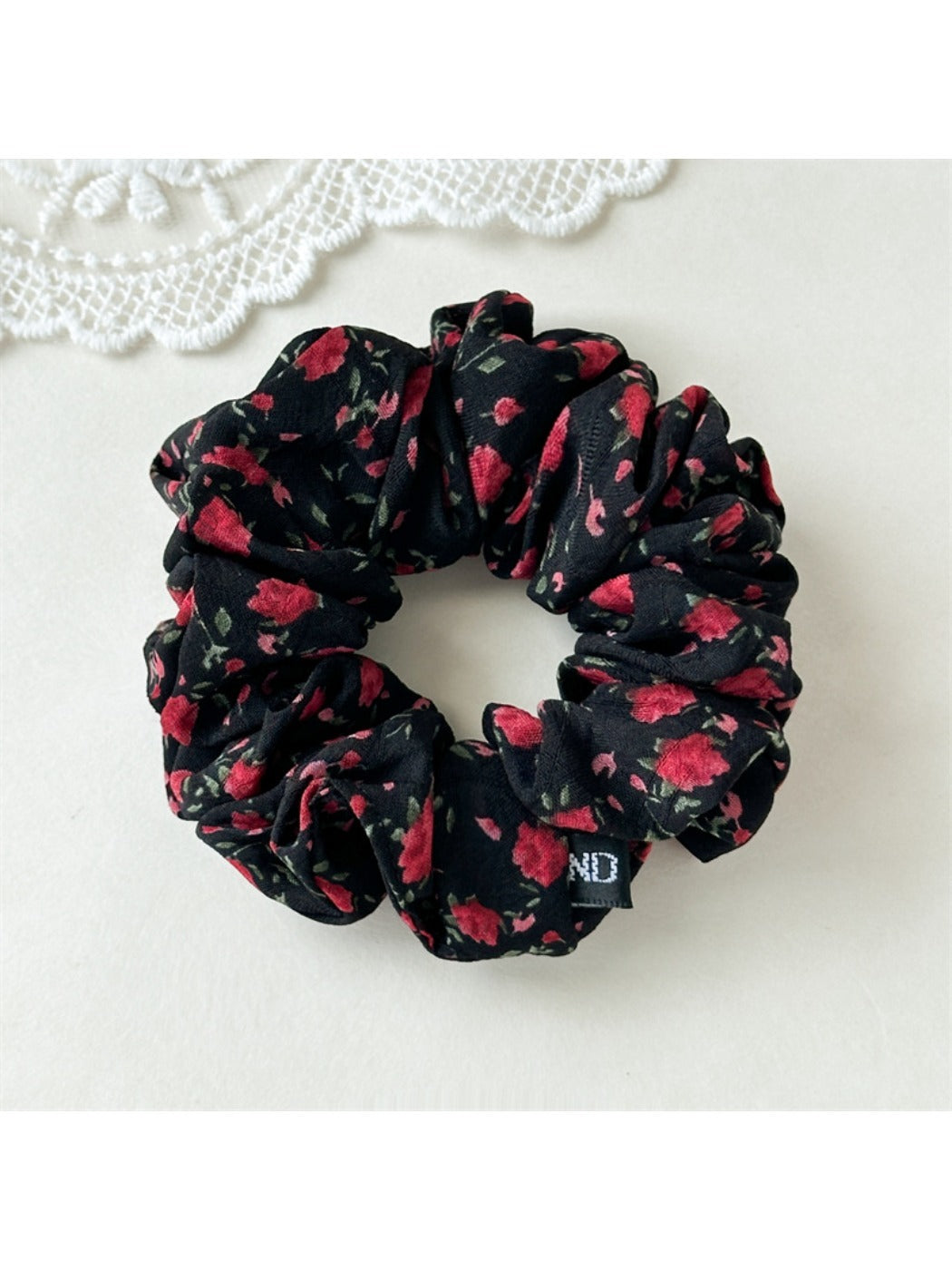 Gifty - Floral Print Fabric Hair Ties
