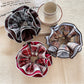 Gifty - Solid Color Plaid Scrunchie Hair Tie