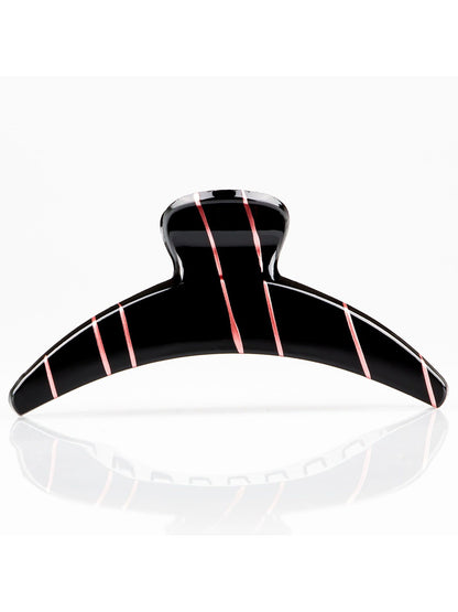 Beau - Minimalist Striped Crescent Hair Claw Clip