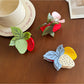 Beau - Cartoon Strawberry-shaped Acetate Hairpin