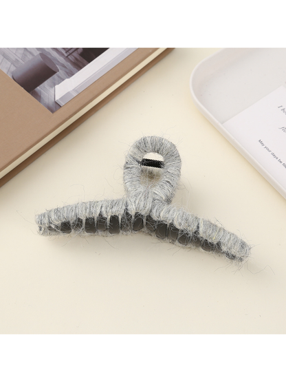 Beau - Solid Color Looped Top Hair Claw Clip