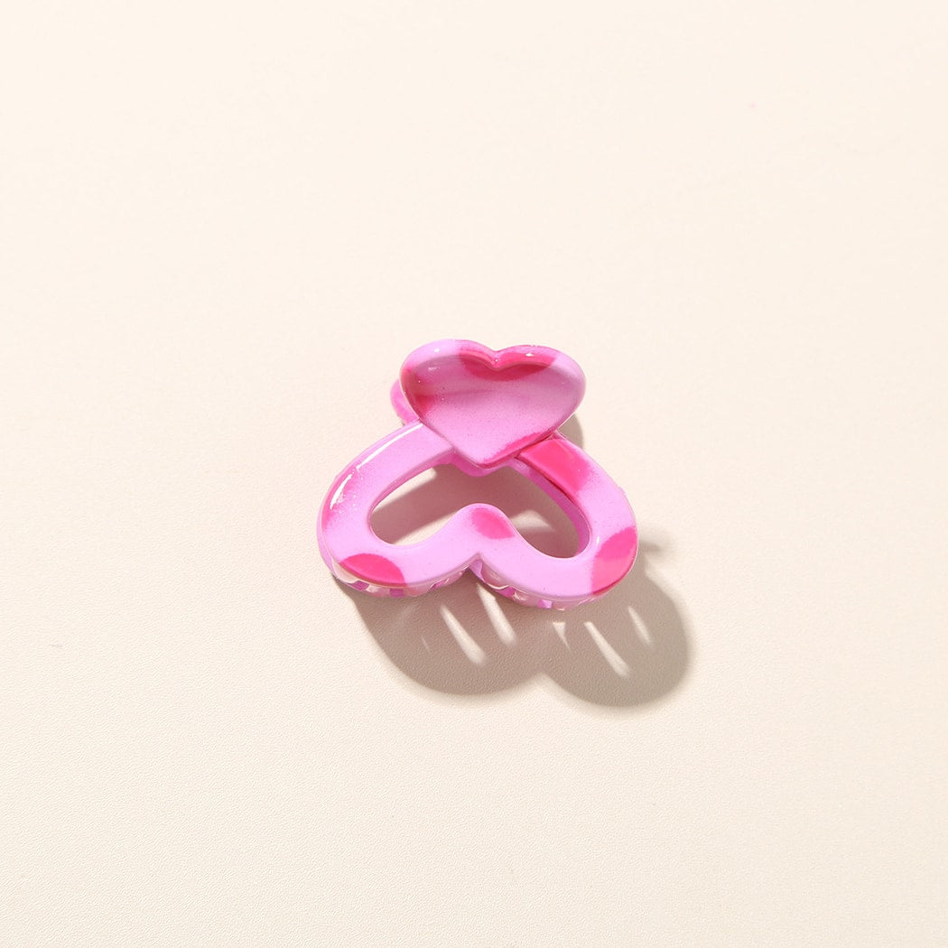 Beau - PS Alloy Glossy Heart Shape Hair Claw Clip