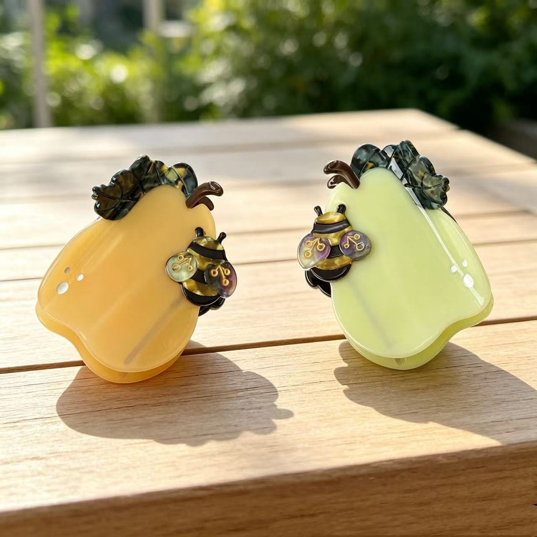 Beau - Sweet Style Pear Shape Acetate Claw Clip