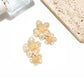 Earedge - Vintage Style Double Flower Dangle Earrings