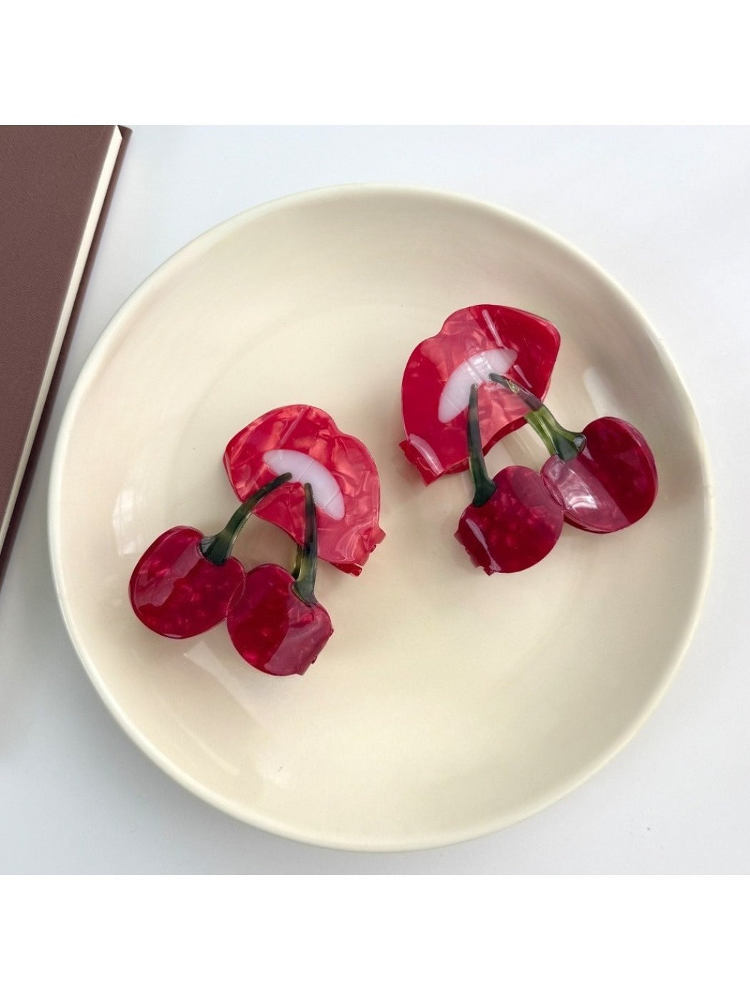 Beau - Red Cherry Hair Clips