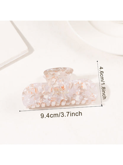 Beau - Minimalist Textured Half Round Claw Clip