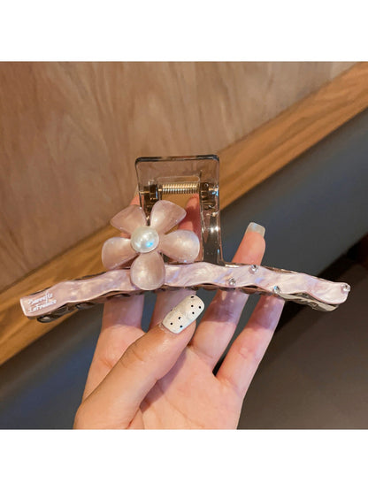 Beau - Sweet Floral Wave Shape Hair Styling Claw Clip
