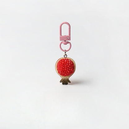 Keypus - Cute Fruit Motif Plastic Metal Keychain