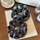 Gifty - Oversized Deep Color Plaid Scrunchie