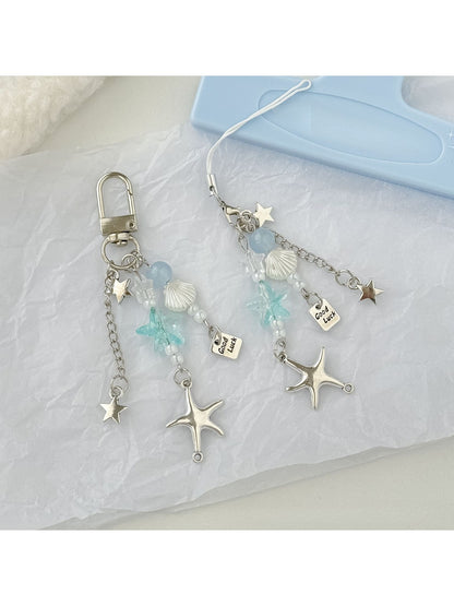 Keypus - Geometric Starfish Phone Charm Keychain