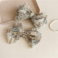 Beau - Floral Bow Spring Fabric Hair Clip