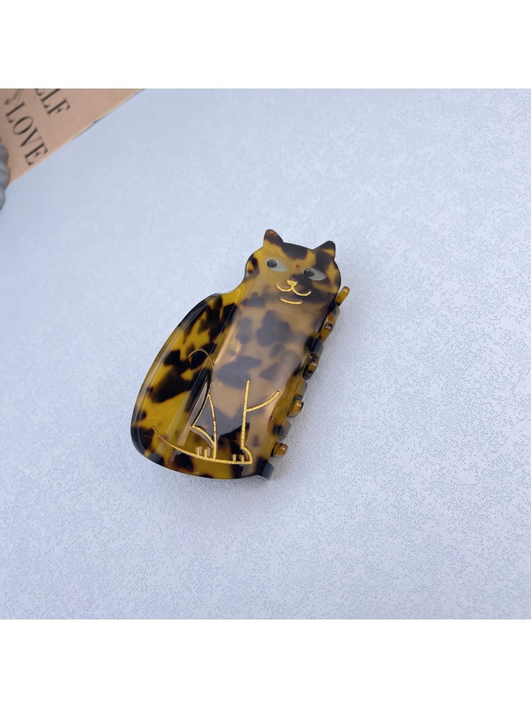 Beau - Cat Acetate Claw Clip