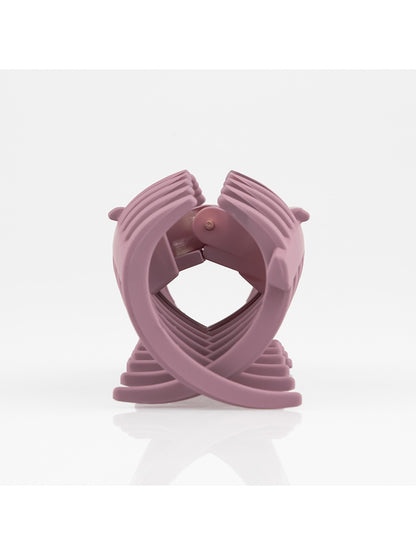 Beau - Matte Large Ribbed Claw Clip