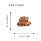 Beau - Geometric Acetate Board Pattern Claw Clip