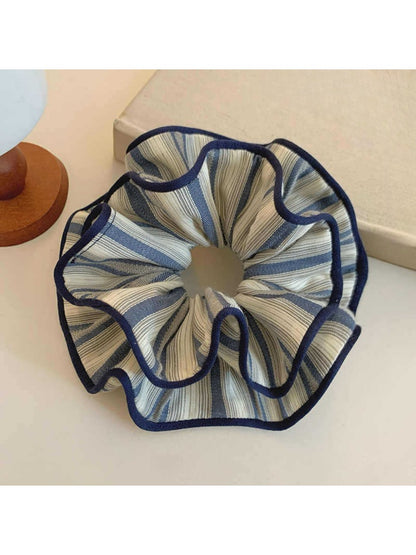 Gifty - Striped Double Layer Scrunchie Hair Tie