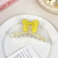 Beau - Cute Acrylic Floral Smiley Face Claw Clip