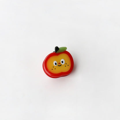 Beau - Cute Apple Shape Acetate Board Claw Clip