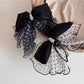 Gifty - Polka Dot Ruffle Edge Polyester Scrunchie