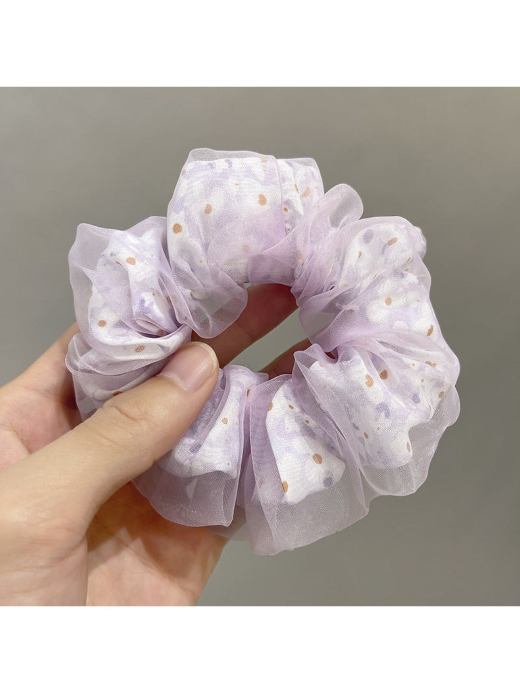 Gifty -  Double-Layer Mesh Daisy Scrunchies