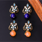 Earedge - Retro Round Accent Geometric Stud Earrings