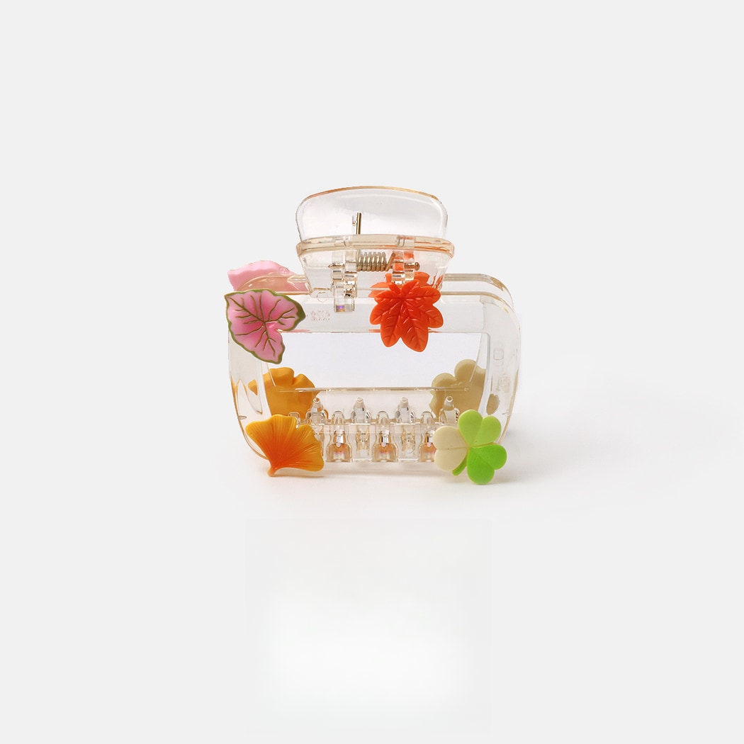 Beau - Clear Butterfly Detail PC Hair Styling Claw Clip