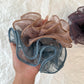 Gifty - Ruffled Mesh Polyester Decorative Scrunchie