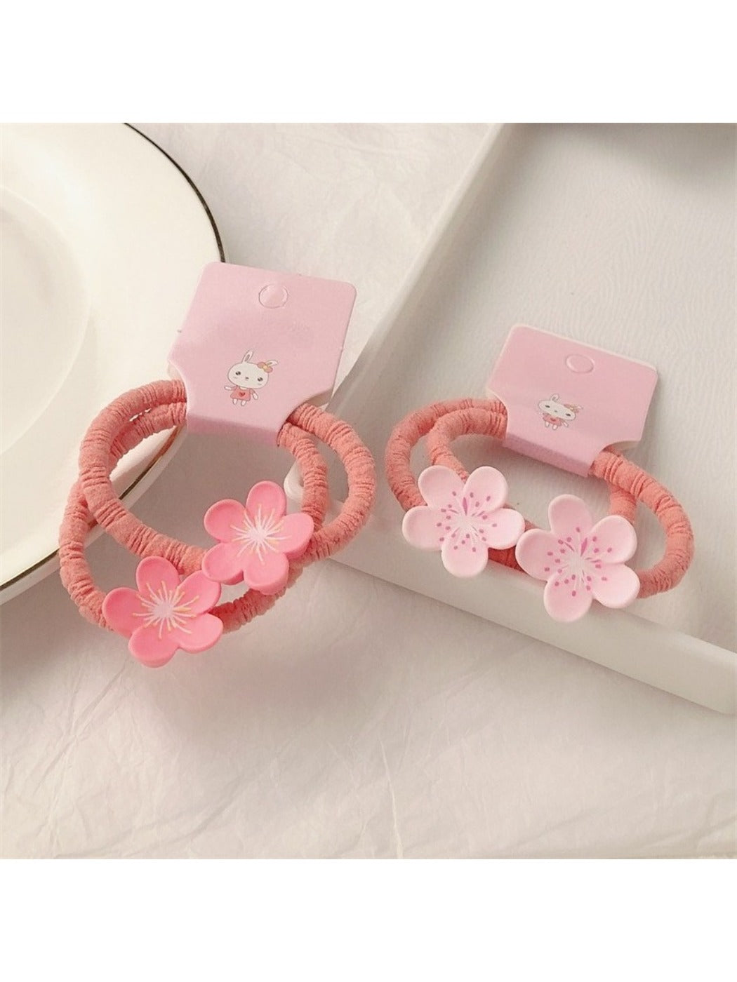 Gifty - Cute Flower Hair Tie (2 Pcs)