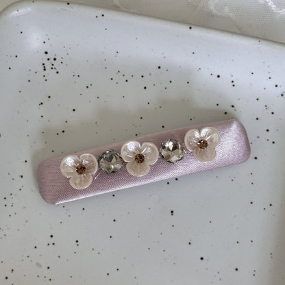 Beau - Polyester Wrapped Embellished Women's Hair Clip